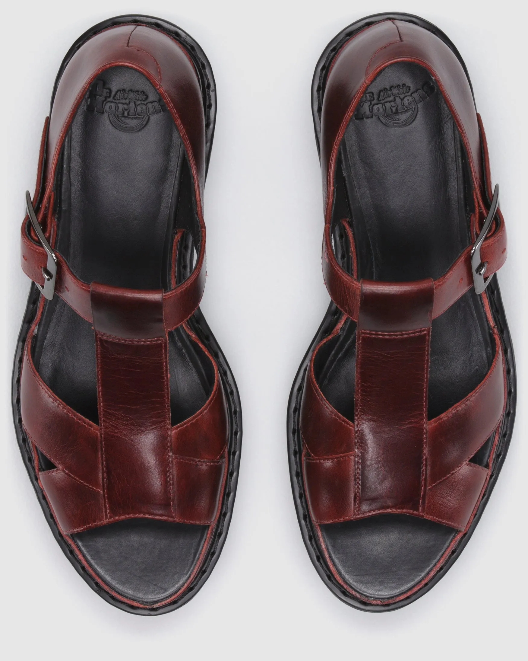 Adaya Oxblood Brando Platform Sandals