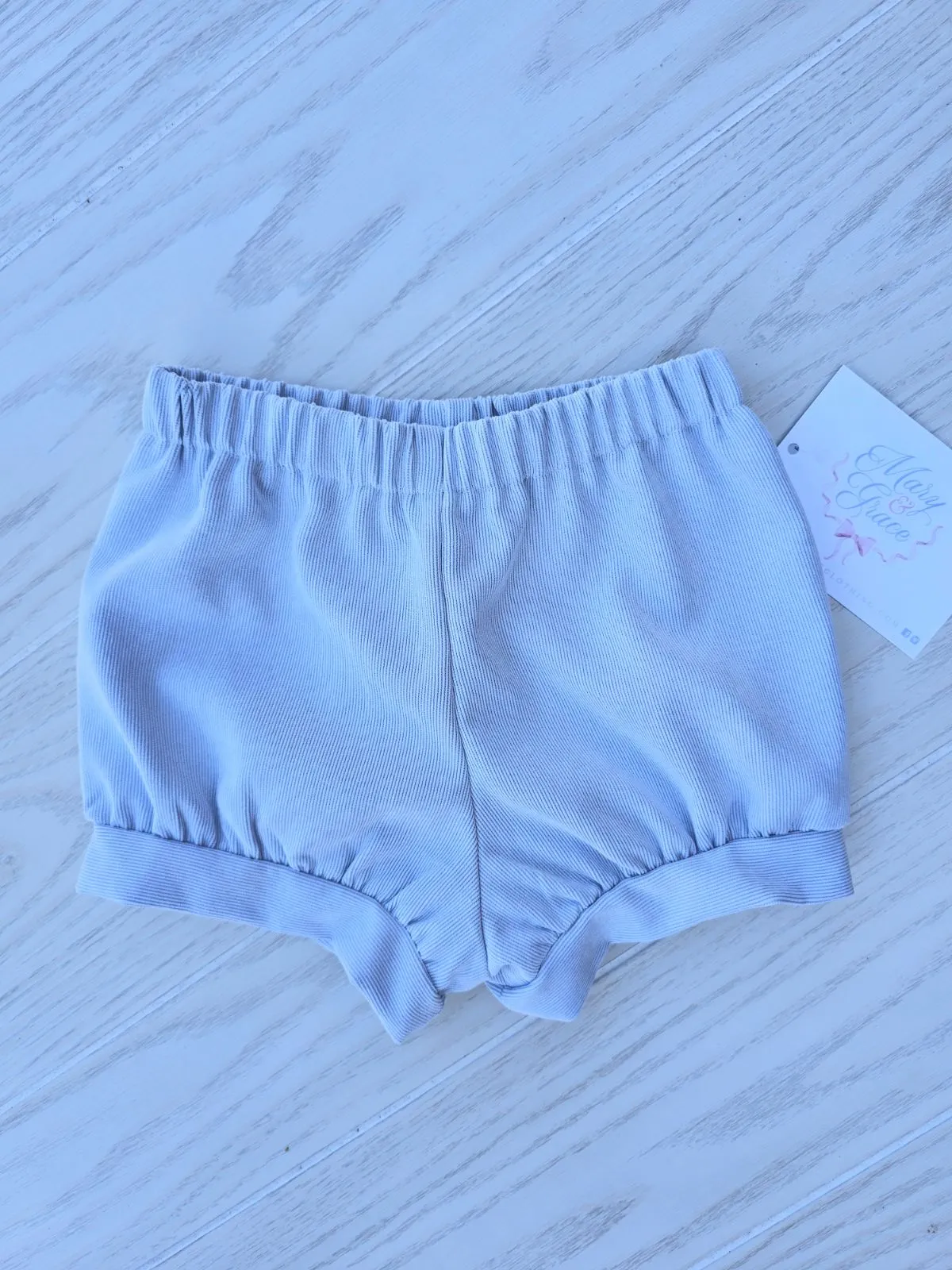 Banded Short in Blue Poly Cord, SIZE 4T