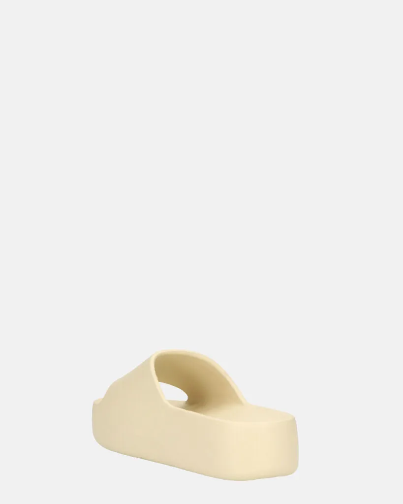IMA - ciabattine platform beige