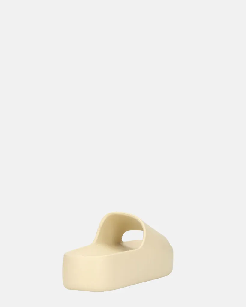 IMA - ciabattine platform beige