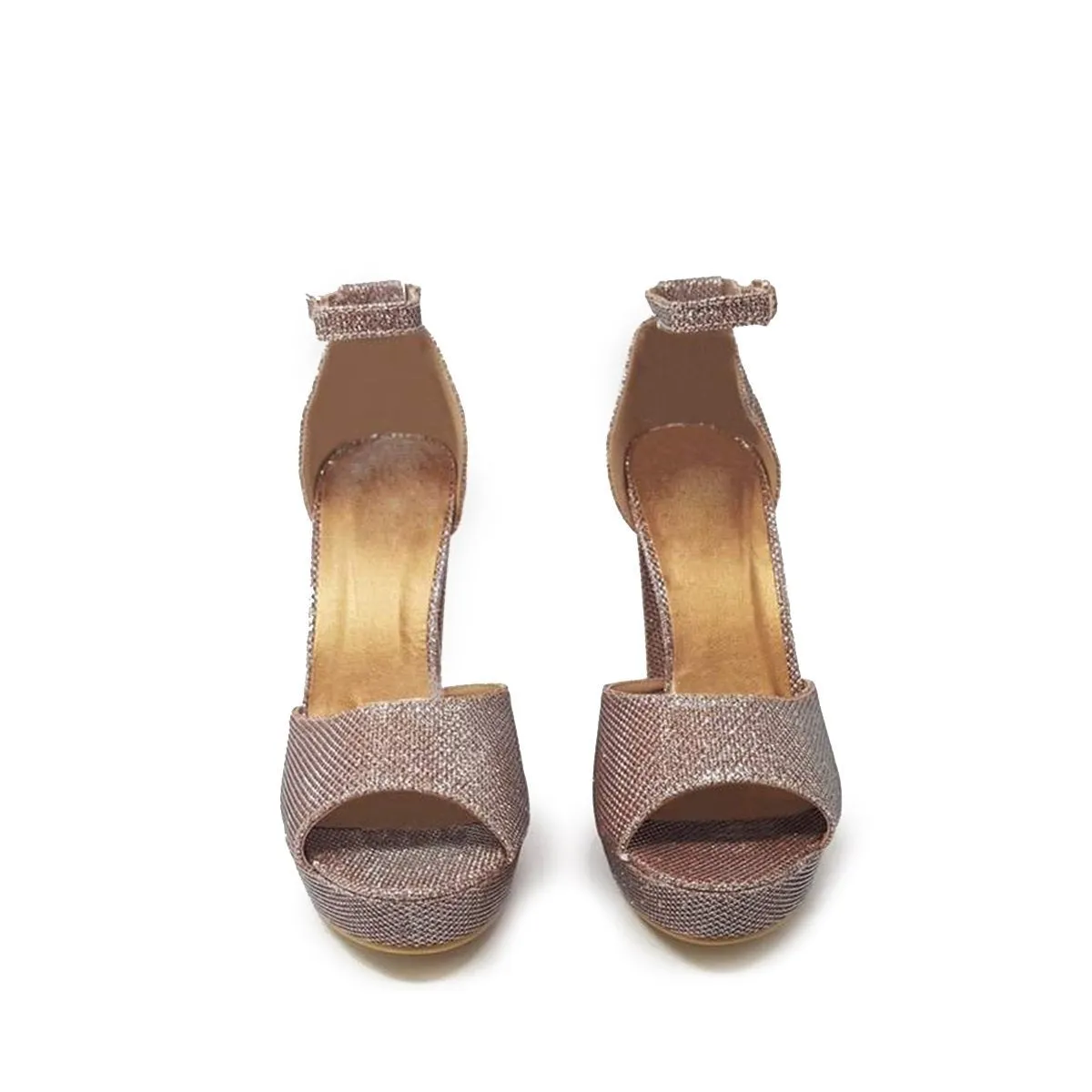 Katalea Ankle-Strap Platform Peep-Toe