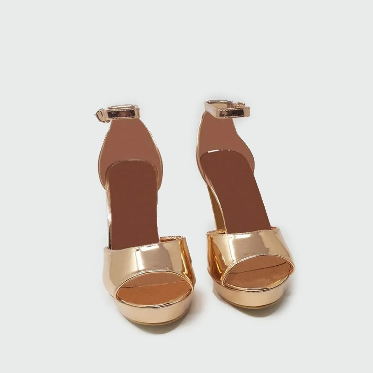 Katalea Ankle-Strap Platform Peep-Toe