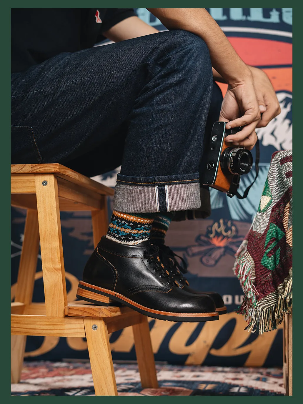 Men's Mid Top Derby Boots