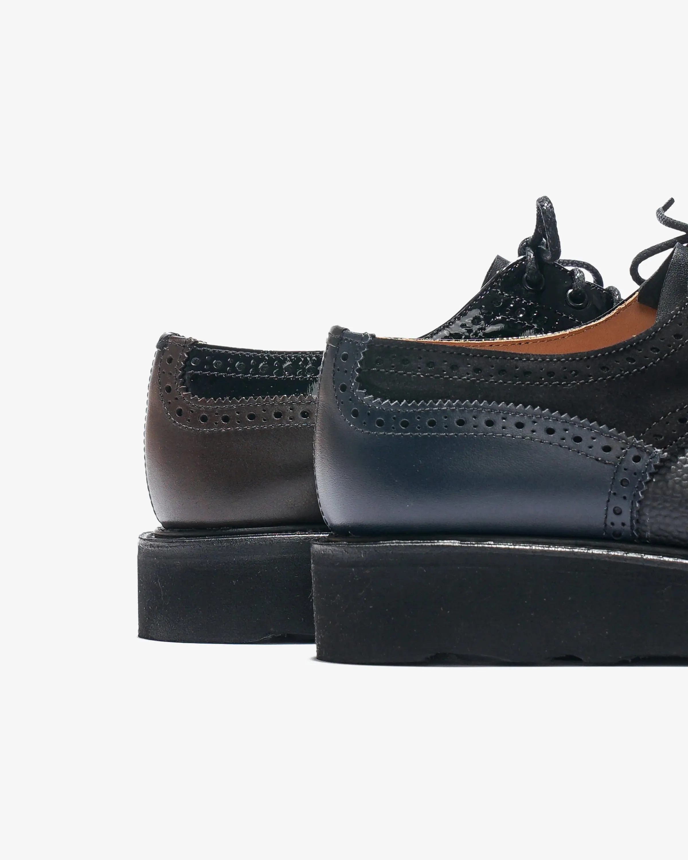 Multi-Tone Derby – Black Leather
