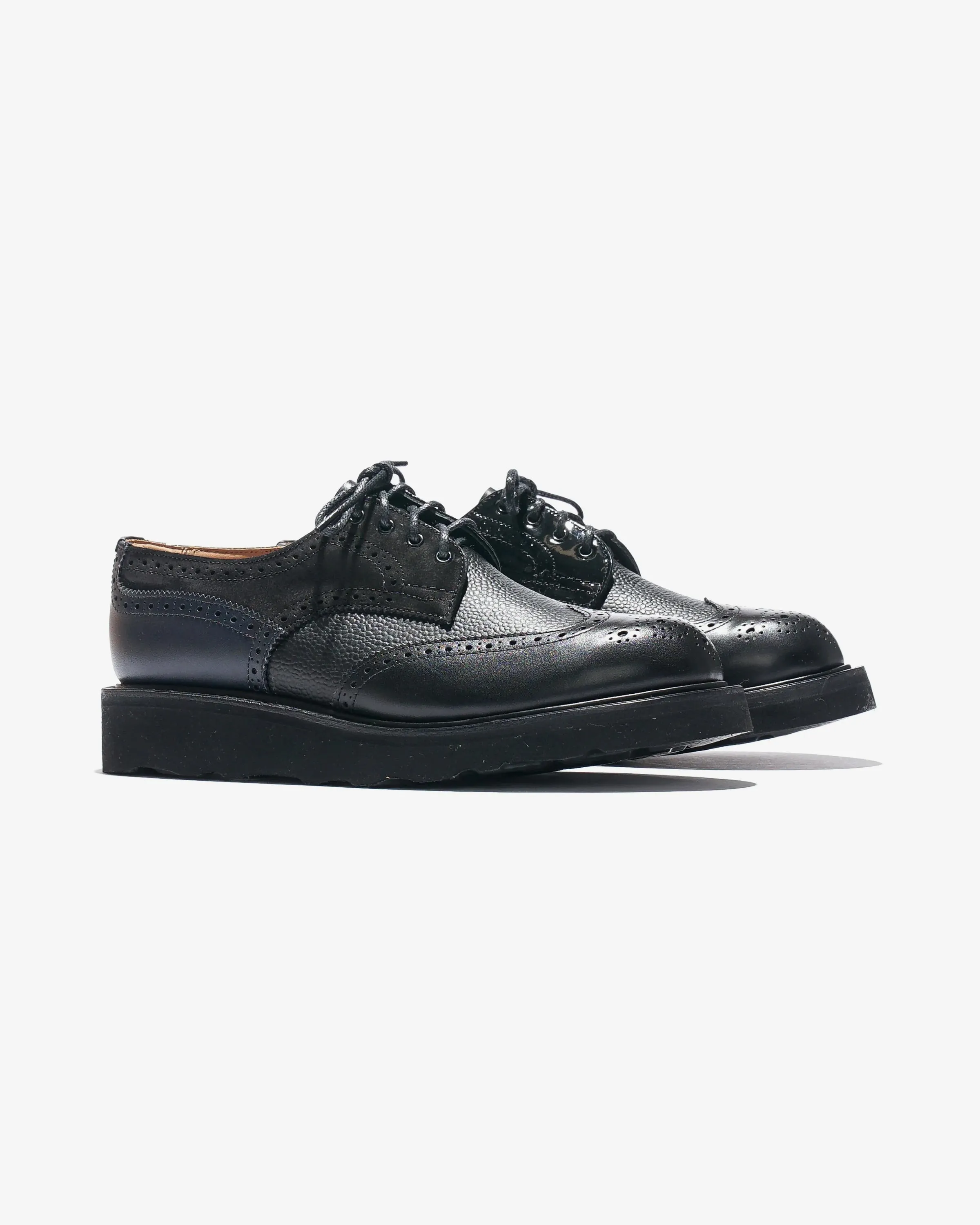 Multi-Tone Derby – Black Leather