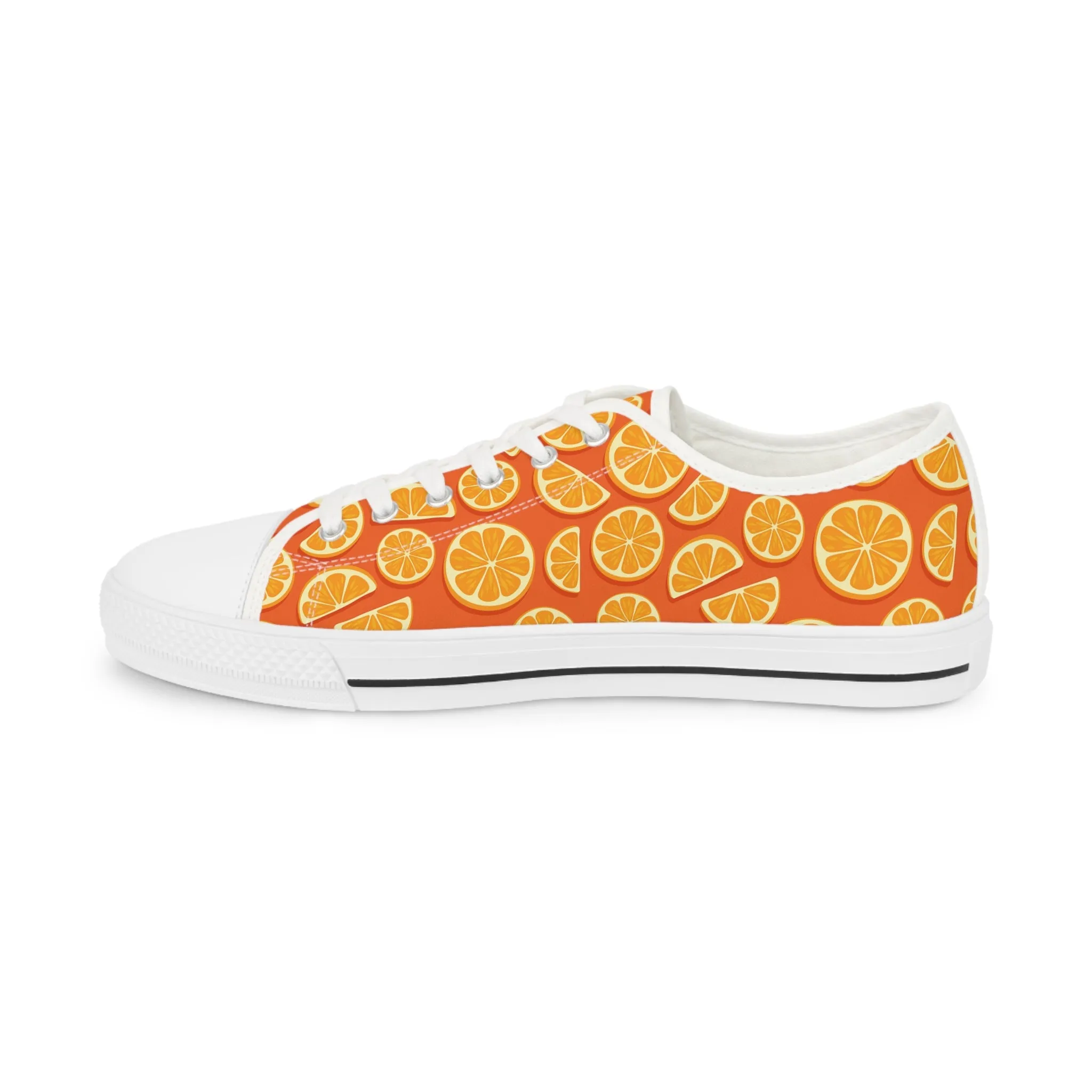 Orange Slices Men's Low Top Sneakers