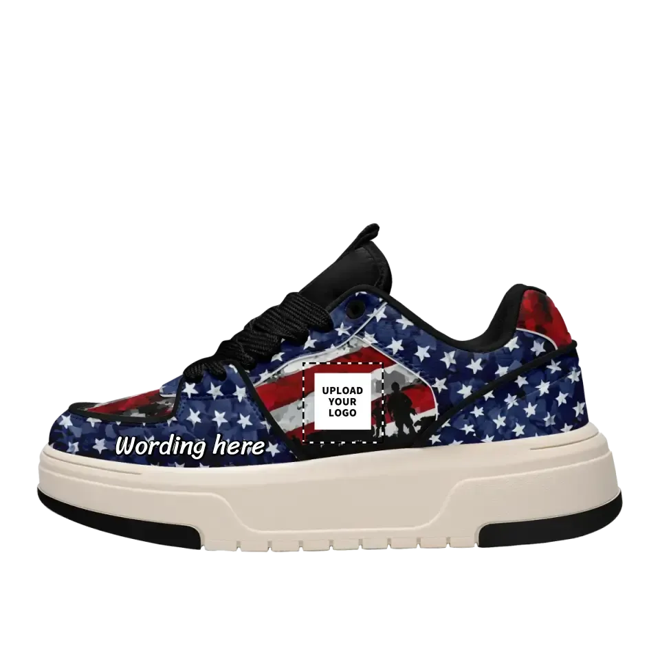 Personalized Corporate Gifts, personalised gift business ideas Personalized Patriotic Sneakers, America Flag Shoes,American Pride Shoes Gift, MLB-23020061