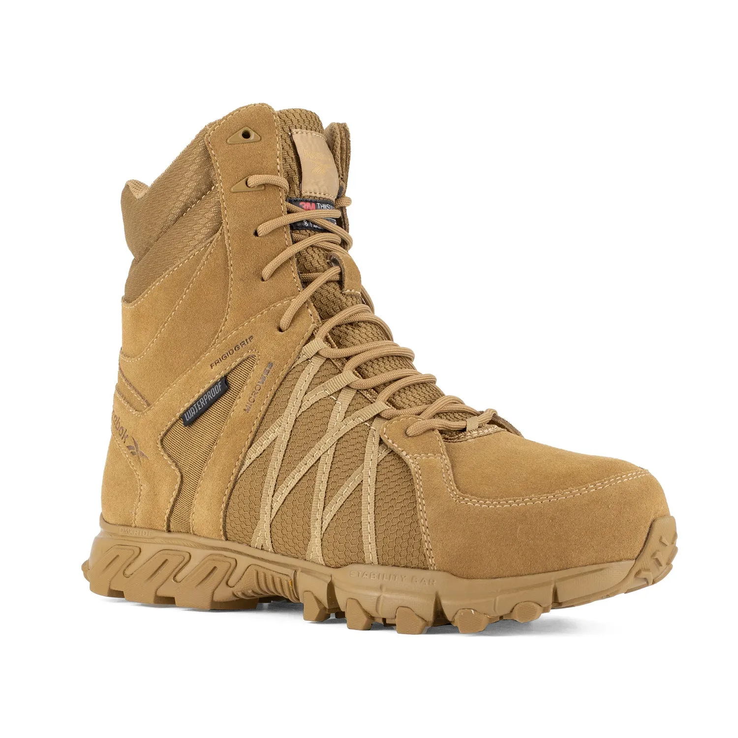 Reebok Mens Coyote Leather Military Boots Trailgrip Tactical CT