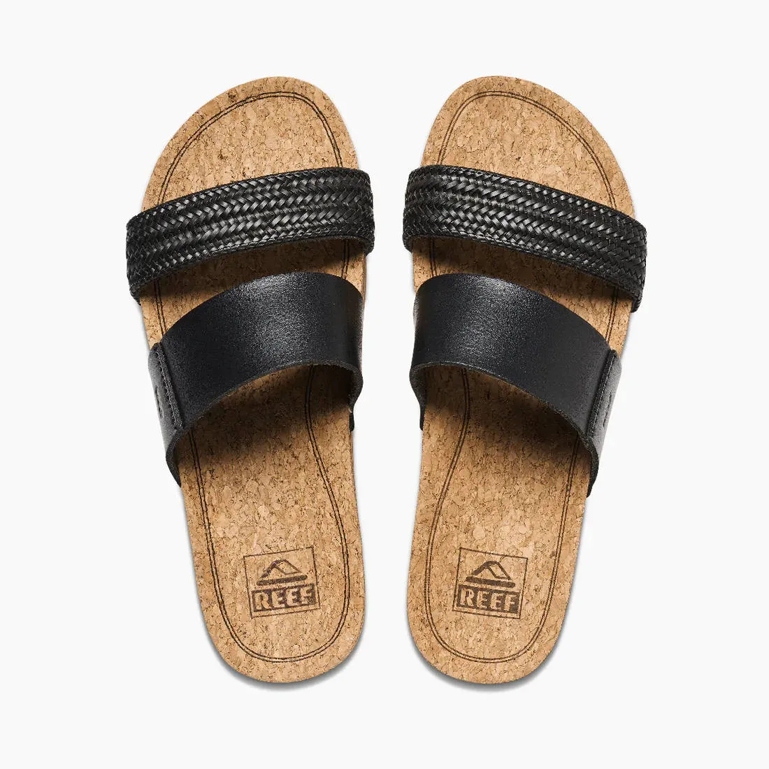 Reef Womens Cushion Vista Hi Black Braid