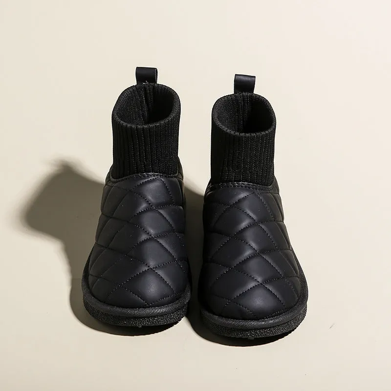 Snow Boots For Women Thick Bottom Fleece-lined