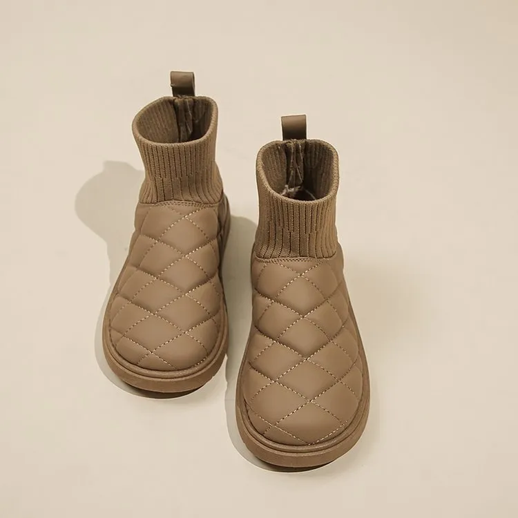 Snow Boots For Women Thick Bottom Fleece-lined