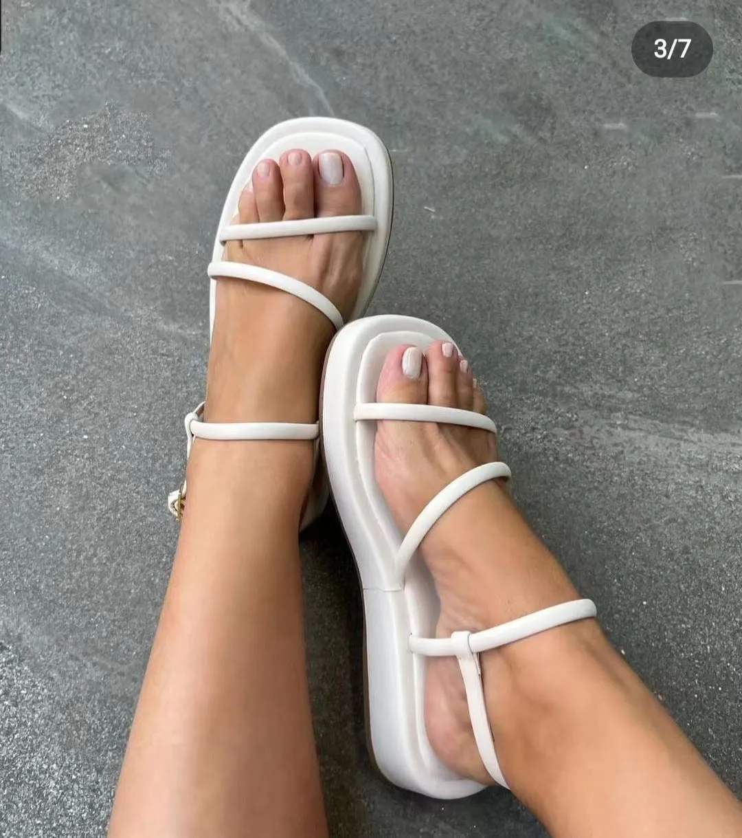 Toleet Buckle Platform Sandals