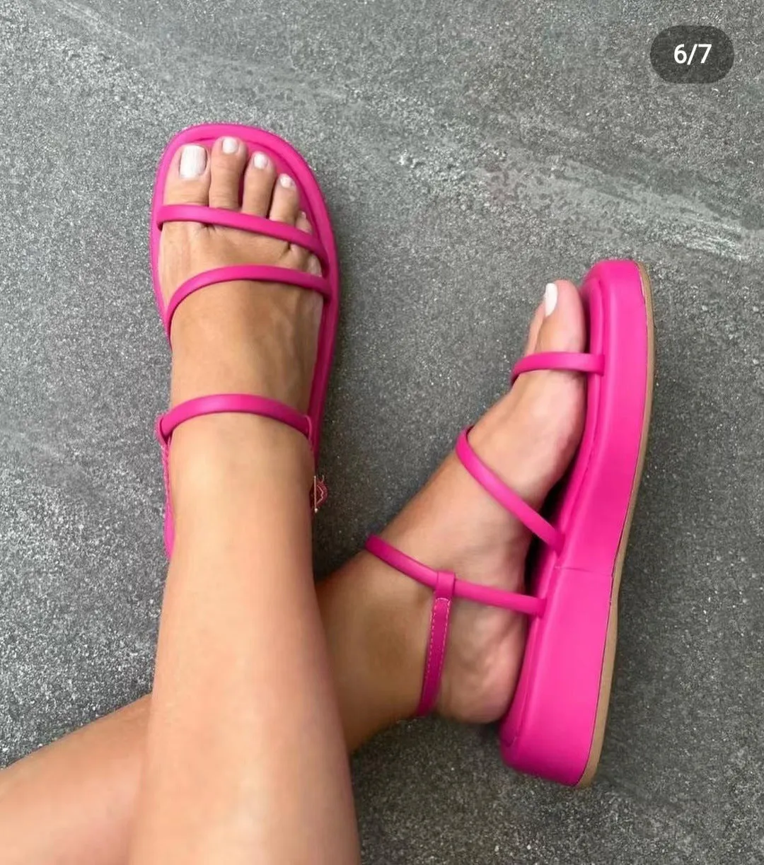 Toleet Buckle Platform Sandals