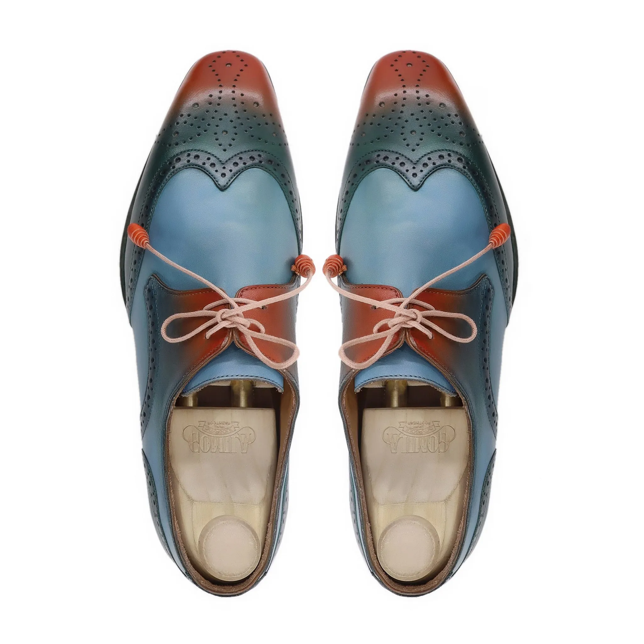 Torio - Men's Tricolor Calf Leather Derby Shoe