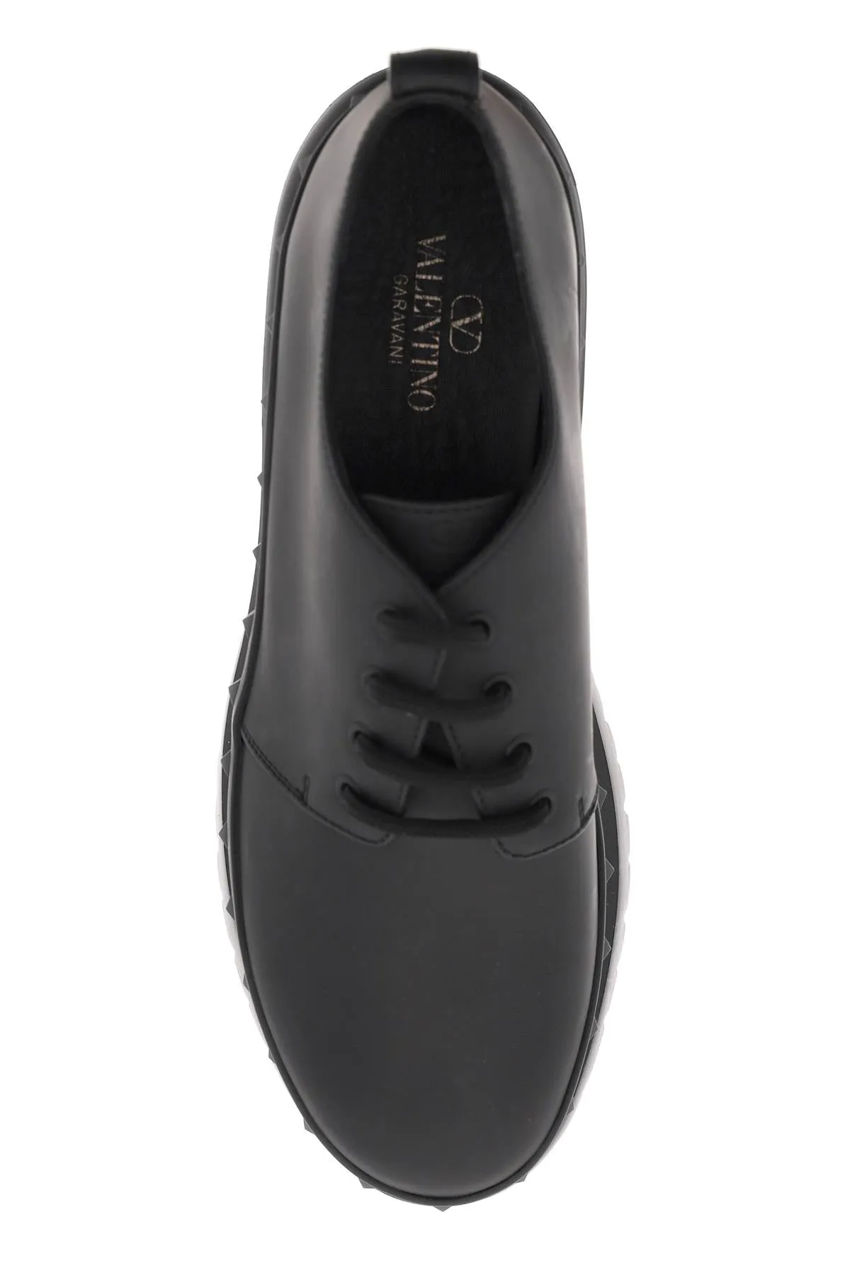 Valentino Garavani Rockstud M-Way Leather Derby Shoes